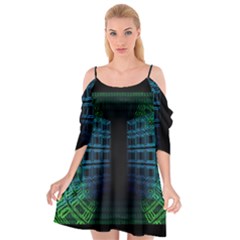 Technology-artificial-intelligence Cutout Spaghetti Strap Chiffon Dress by Jancukart