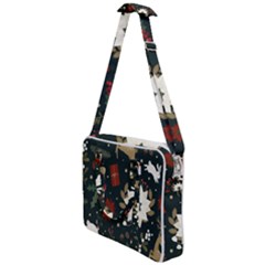 Hand Drawn Christmas Pattern Design Cross Body Office Bag by nate14shop