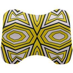 Abstract Pattern Geometric Backgrounds  Head Support Cushion by Eskimos