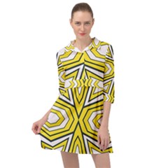 Abstract Pattern Geometric Backgrounds  Mini Skater Shirt Dress by Eskimos