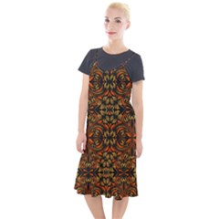 Folk Flowers Print Floral Pattern Ethnic Art Camis Fishtail Dress by Eskimos