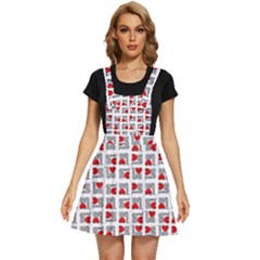 Spanish Love Phrase Motif Pattern Apron Dress by dflcprintsclothing