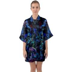 Img 20220802 165022 (6000 X 6000 Pixel) Half Sleeve Satin Kimono  by Drippycreamart