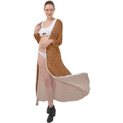 Leather Brown  Maxi Chiffon Beach Wrap by artworkshop