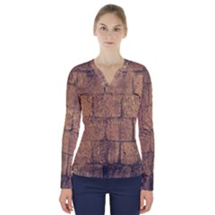  Wallpaper Architecture V-neck Long Sleeve Top by artworkshop