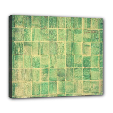 Bathroom Ceramic  Deluxe Canvas 24  X 20  (stretched) by artworkshop