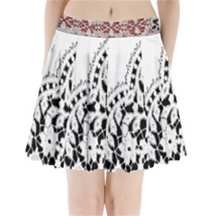 Im Fourth Dimension Black White 3 Pleated Mini Skirt by imanmulyana