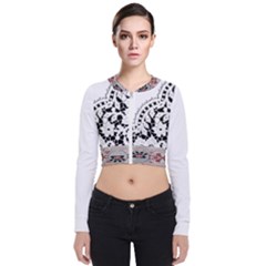 Im Fourth Dimension Black White 3 Long Sleeve Zip Up Bomber Jacket by imanmulyana