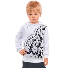 Im Fourth Dimension Black White 3 Kids  Hooded Pullover by imanmulyana