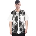 IM Fourth Dimension Black White 4 Men s Hawaii Shirt View1