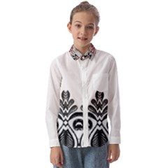 Im Fourth Dimension Black White 5 Kids  Long Sleeve Shirt by imanmulyana