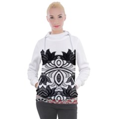 Im Fourth Dimension Black White 6 Women s Hooded Pullover by imanmulyana