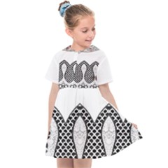 Im Fourth Dimension Black White 8 Kids  Sailor Dress by imanmulyana