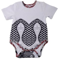 Im Fourth Dimension Black White 8 Baby Short Sleeve Onesie Bodysuit by imanmulyana