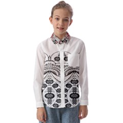 Im Fourth Dimension Black White 9 Kids  Long Sleeve Shirt by imanmulyana