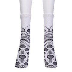 Im Fourth Dimension Black White 9 Crew Socks by imanmulyana