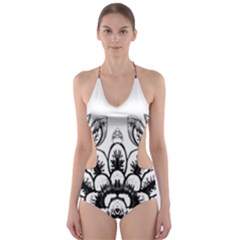 Im Fourth Dimension Black White 10 Cut-out One Piece Swimsuit by imanmulyana