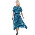  Surface Abstract  Cross Front Sharkbite Hem Maxi Dress View2