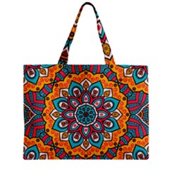 Mandala Spirit Zipper Mini Tote Bag by zappwaits