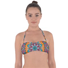 Mandala Spirit Halter Bandeau Bikini Top by zappwaits