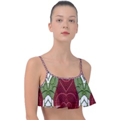 Im Fourth Dimension Colour 7 Frill Bikini Top by imanmulyana