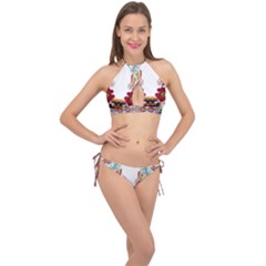 Im Fourth Dimension Colour 12 Cross Front Halter Bikini Set by imanmulyana