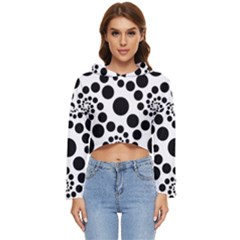 Dot Women s Lightweight Cropped Hoodie by nateshop