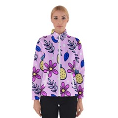 Flowers Purple Women s Bomber Jacket by nateshop