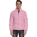 Pink Men s Puffer Bubble Jacket Coat View1