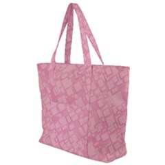 Pink Zip Up Canvas Bag by nateshop