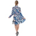 Abstract waves All Frills Chiffon Dress View2