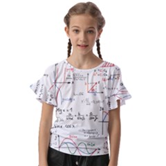 Math Formula Pattern Kids  Cut Out Flutter Sleeves by Sapixe