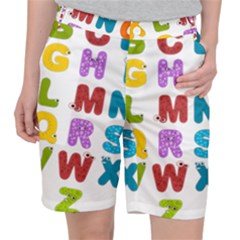 Vectors Alphabet Eyes Letters Funny Pocket Shorts by Sapixe