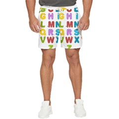 Vectors Alphabet Eyes Letters Funny Men s Runner Shorts by Sapixe