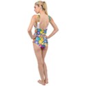 Cats Cartoon Cats Colorfulcats Cross Front Low Back Swimsuit View2