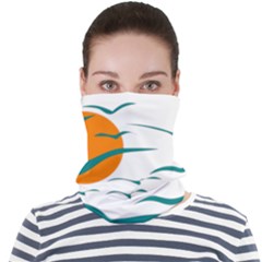 Sunset Glow Sun Bird Face Seamless Bandana (adult) by Sapixe