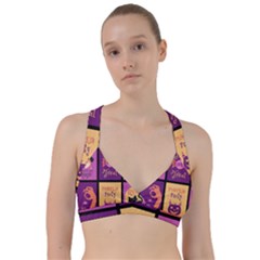 Halloween Cute Cartoon Sweetheart Sports Bra by Sapixe