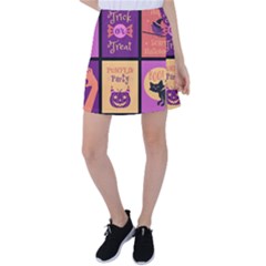 Halloween Cute Cartoon Tennis Skirt by Sapixe