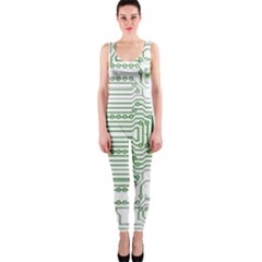 Circuit Board One Piece Catsuit by Sapixe