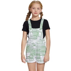 Circuit Board Kids  Short Overalls by Sapixe