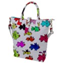 Fish Fishes Marine Life Swimming Water Buckle Top Tote Bag View1