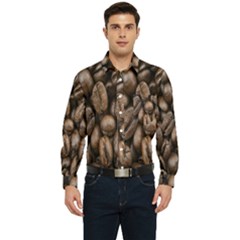 Black Coffe Men s Long Sleeve Pocket Shirt  by nateshop