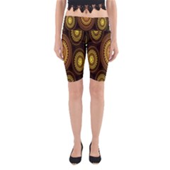 Fractal Yoga Cropped Leggings by nateshop