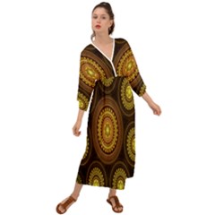 Fractal Grecian Style  Maxi Dress by nateshop