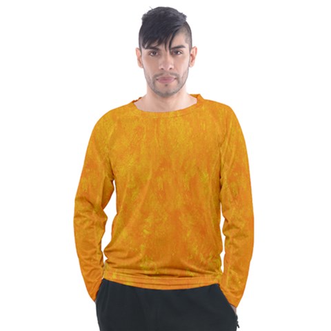 Background-yellow Men s Long Sleeve Raglan Tee by nateshop