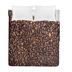 Coffee Beans Food Texture Duvet Cover Double Side (full/ Double Size) by artworkshop