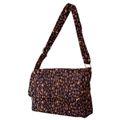 Coffee Beans Food Texture Full Print Messenger Bag (m) by artworkshop