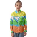 Waves-beach-sun-sea-water-sky Kids  Long Sleeve Shirt View1