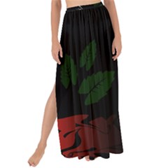 Nature Night Foliage Mountains Maxi Chiffon Tie-up Sarong by Amaryn4rt