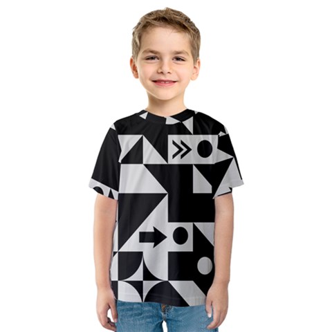 Abstract Art Artistic Artwork Kids  Sport Mesh Tee by Amaryn4rt